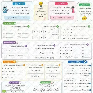 کاربرگ اعداد زوج یا فرد (الگوی عددی) | ریاضی ششم